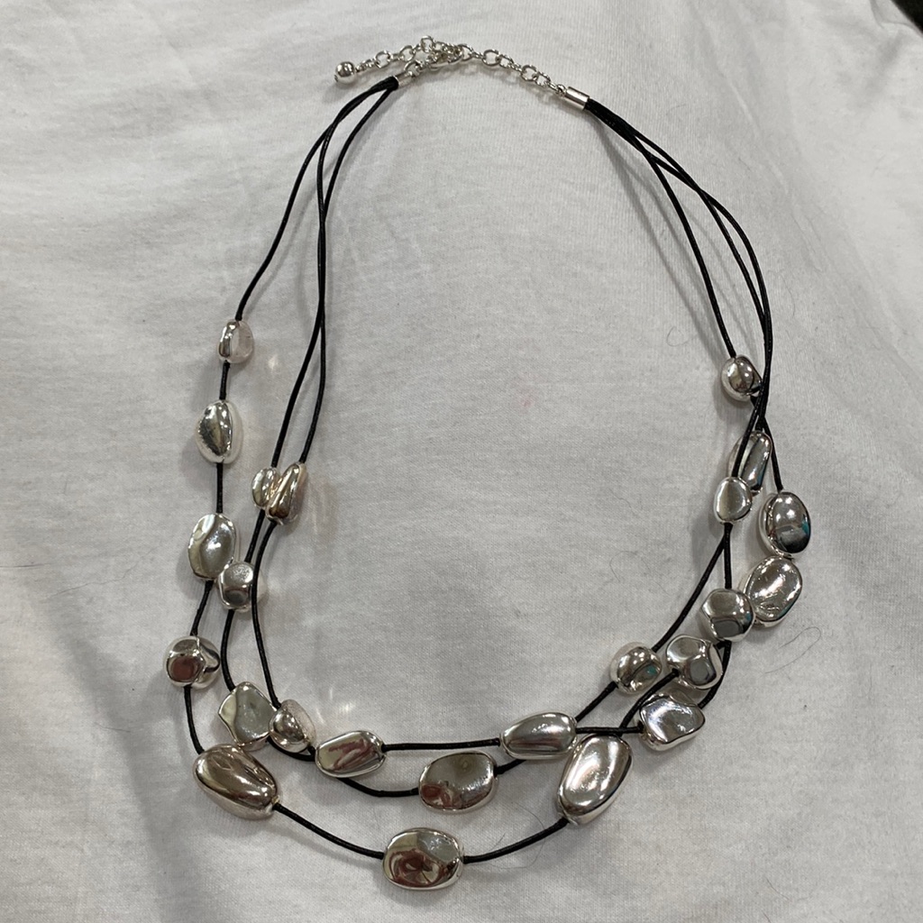 2 Silver Tone Necklaces